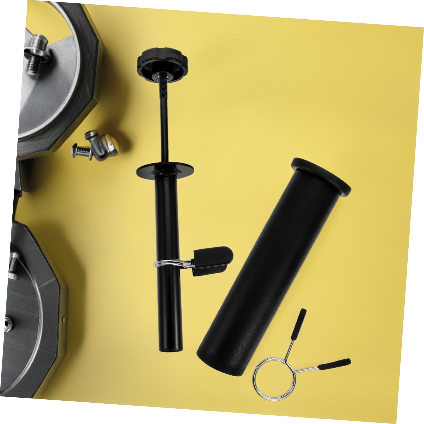 Toyvian Pasador de para Pesas de Adaptador para Barra de Gimnasio Mecanismo de Bloqueo Rápido Estabilidad Compacto y Compatible para Entrenamiento Fitness