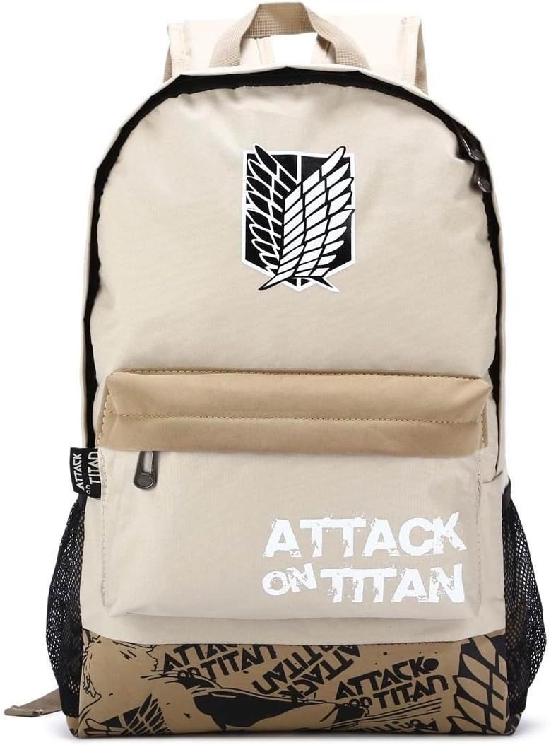 Large Capacity Attack on Titan Backpack Canvas Rucksack Anime Book Bag Laptop Bag