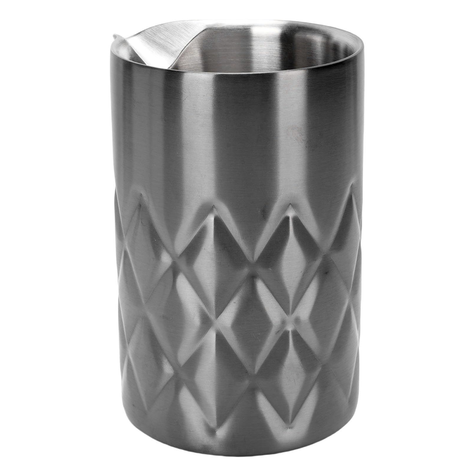 Bicchiere Miscelatore Cocktail, Doppia Parete Acciaio Inox 304, 540ml (Placcato nero)