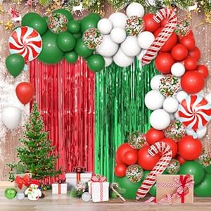 153pcs Christmas Balloon Garland Ar...