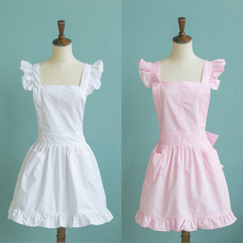 Delantal de cocina, de poliéster, algodón, color blanco, para barbacoa, fiesta, disfraz
