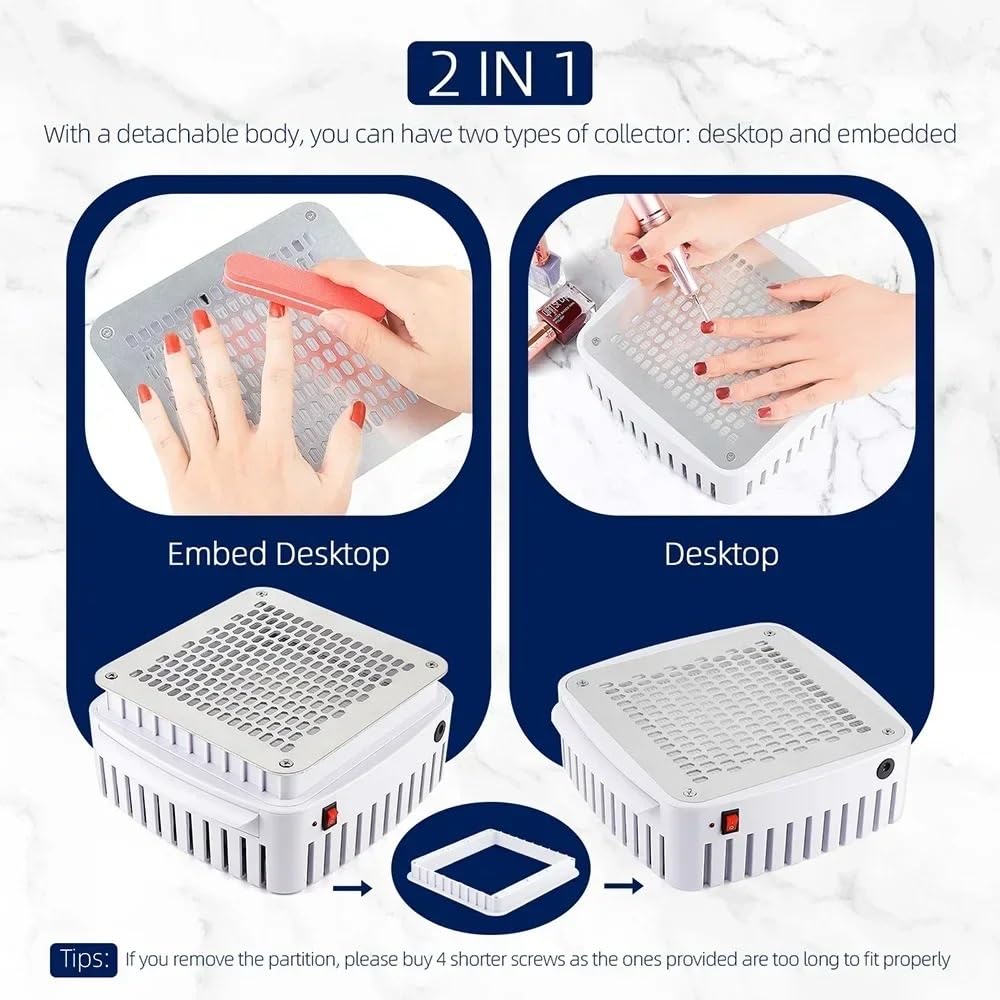 Aspiratore Unghie Professionale Aspirapolvere con Filtro Incorporato 220-240V