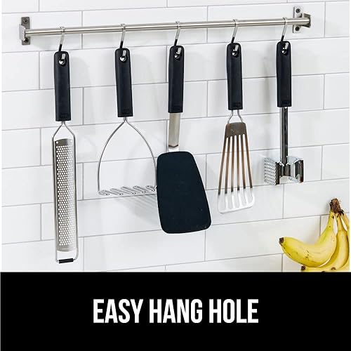 Miniatura 9 de GORILLA GRIP Espátula de silicona antiadherente resistente al calor, sin BPA, cabezal flexible antiarañazos para sartenes, mango de goma suave