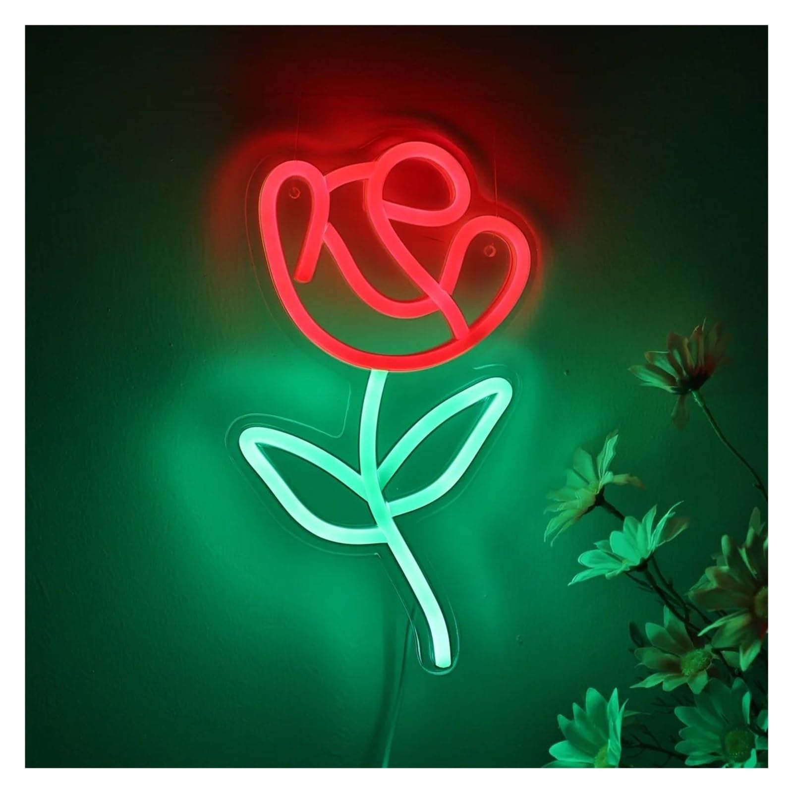Luci al neon Fiore di per rosa per insegna per neon per alimentazione per USB dimmerabile