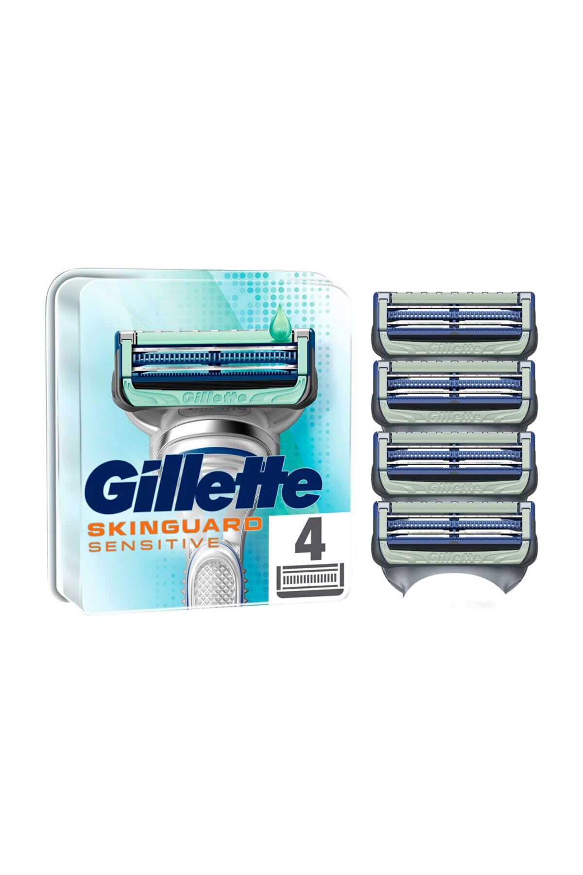 Gillette-Skinguard Skinguard Yedek Tıraş Bıçağı 4'lü