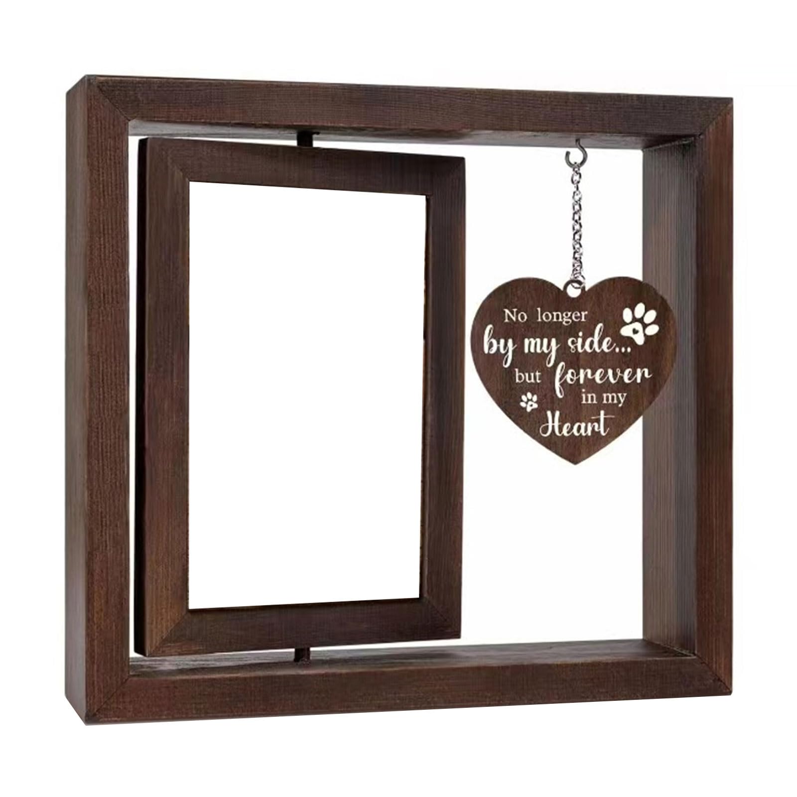 NEWFT Comforting Pet Bereavement Remembrances Frame with 4x6inch Picture Display Frame for Dogs Cats Memorials Pet Keepsakes