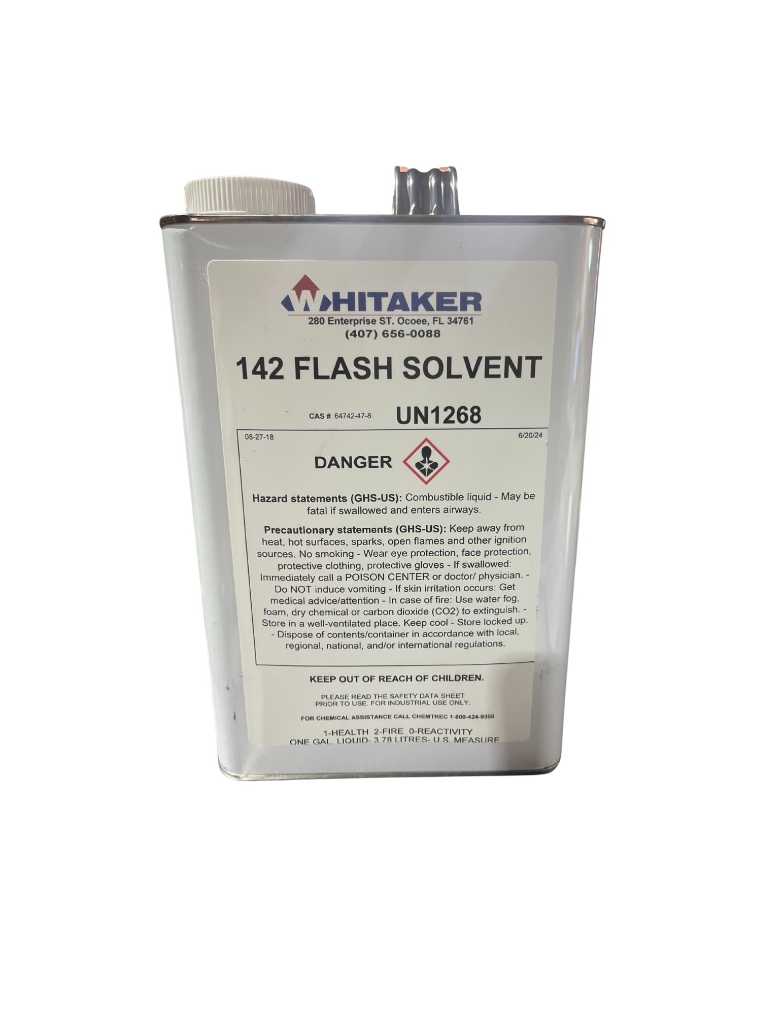 Mineral Spirits Solvent Mil-PRF-680 Type II (Formely PD-680 Type II) - 1 Gallon Tin