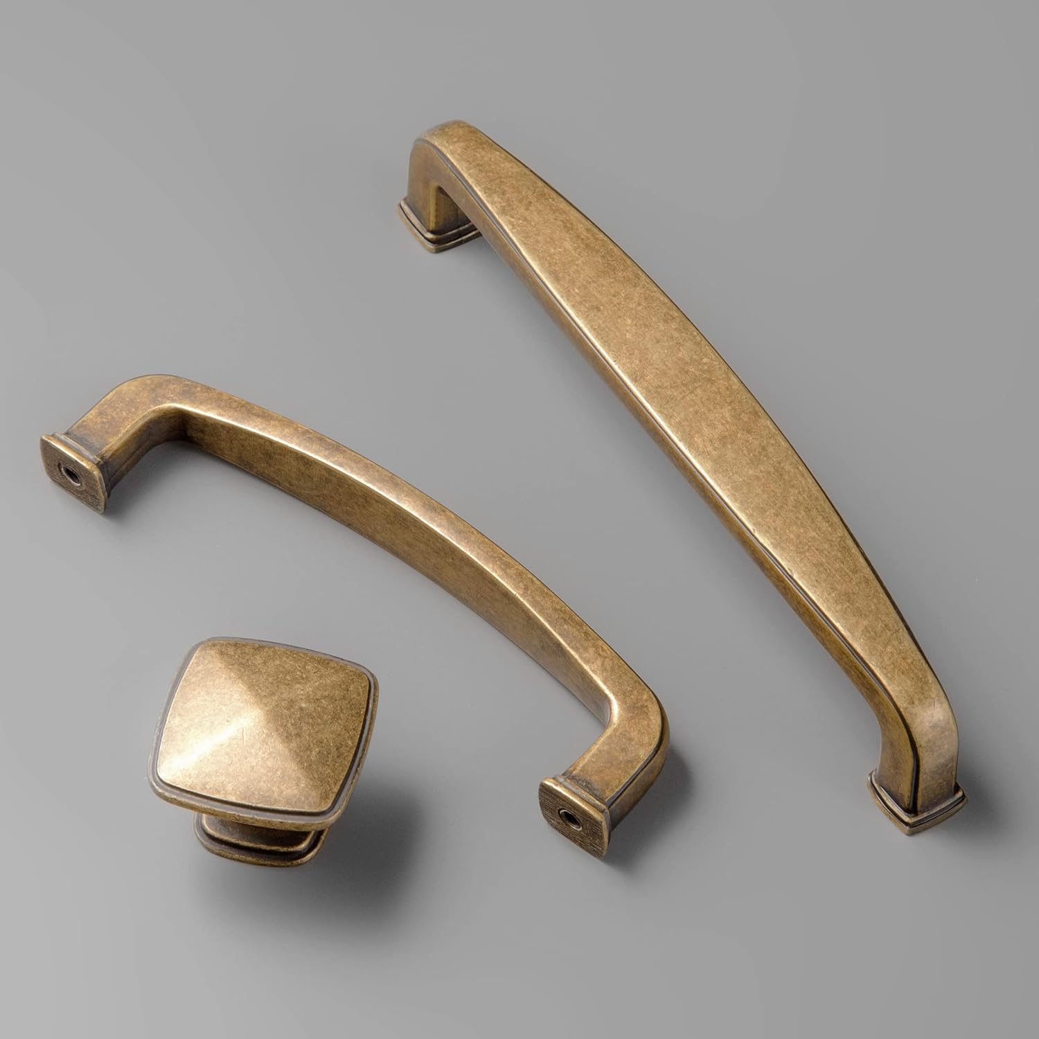 SYZOW 6 Pack 160mm Hole Centers Vintage Antique Brass Cabinet Pulls Kitchen Cabinet Handles Dresser Drawer Pulls Cupboard Hardware for Cabinets - Image 4