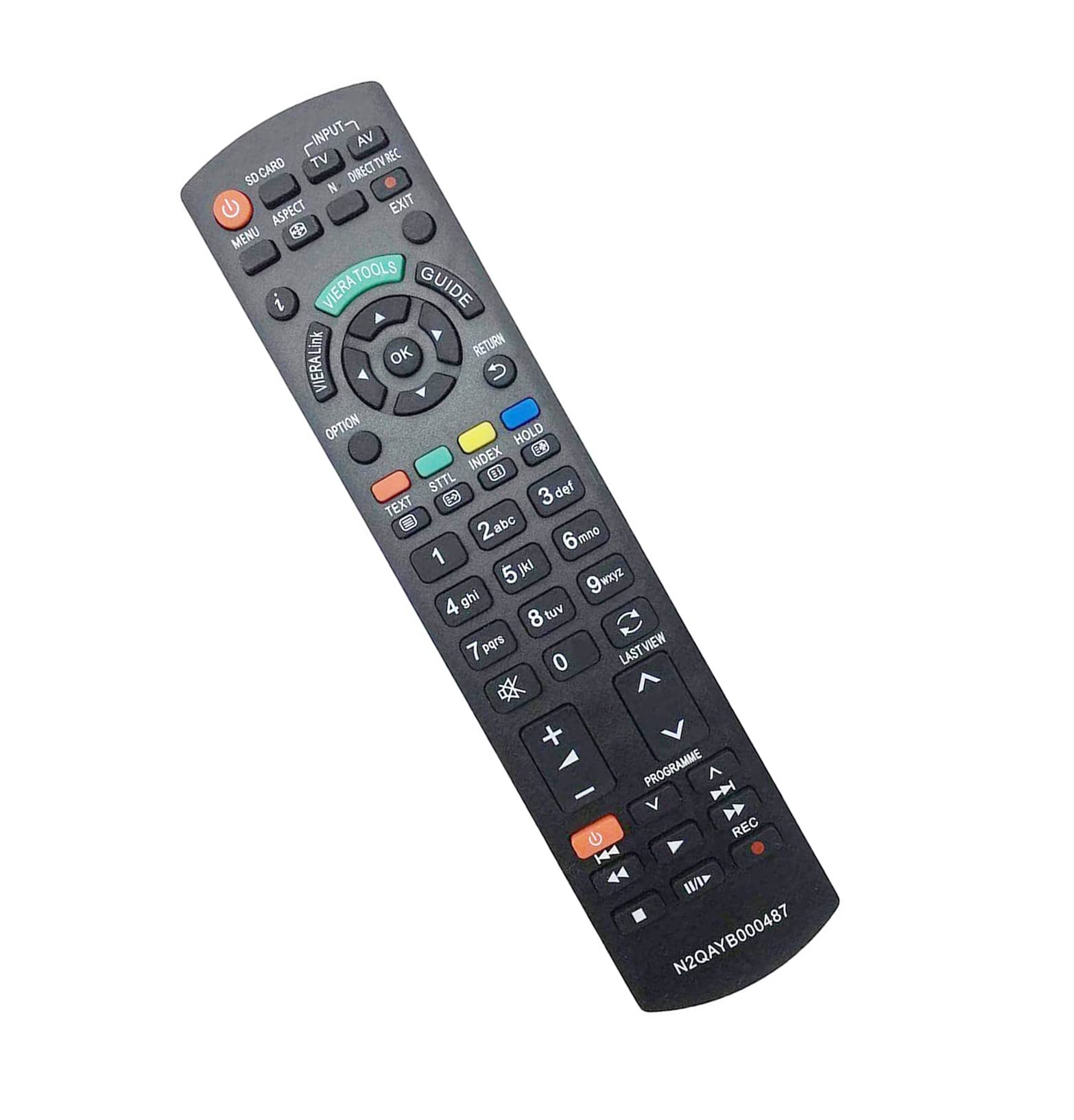 AULCMEET N2QAYB000487 Replace Remote Compatible with Panasonic N2QAYB000490 N2QAYB000354 N2QAYB000239 TX-L42E3B TX-L42E3E TX-L42S20E TX-L32U3B TX-L32U3E TX-L32UX3E TX-L32X20B TX-L32C20LA - Image 2