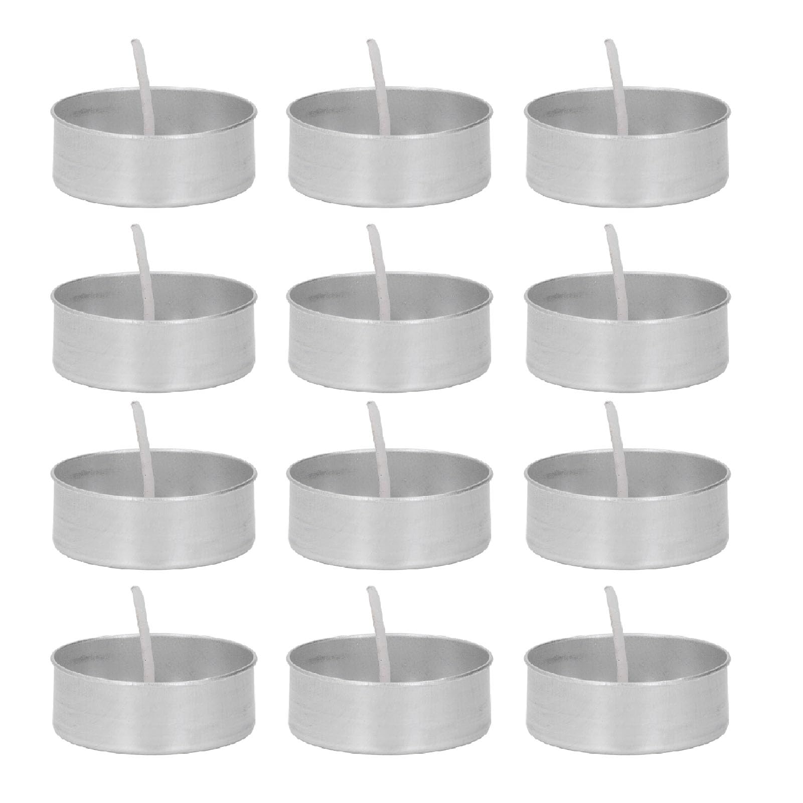 Aluminum Candle Containers for Apartment Decorations, 100 Tea Sets with Candle to Make Candle