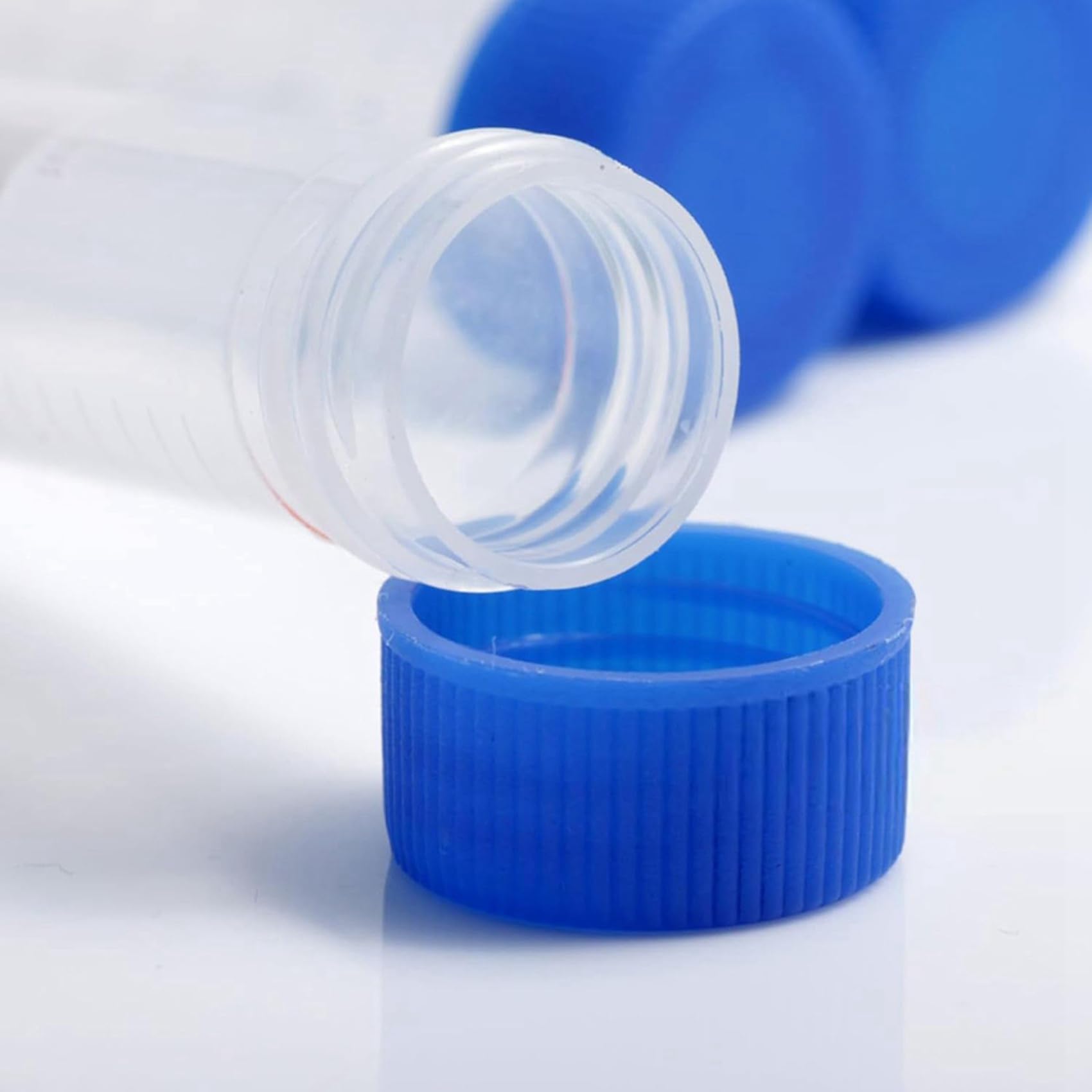 Provette per Centrifuga in Plastica da 50 Ml con Tappo A Vite, 150 Pezzi Provette Coniche in Plastica Autoportanti da 50 Ml con Tappo