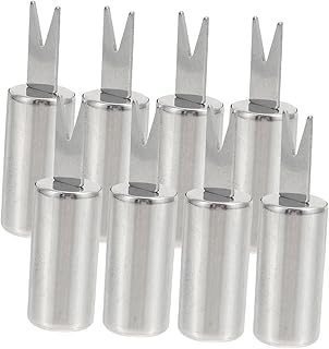 PACKOVE 8 Peças Garfo Garfo De Frutas Grelha Acessórios De Coquetel Portáteis Acessórios De Acampamento Espiga Garfos Espetos Garfos Espetos De Dente Espetos Multifuncionais Garfo
