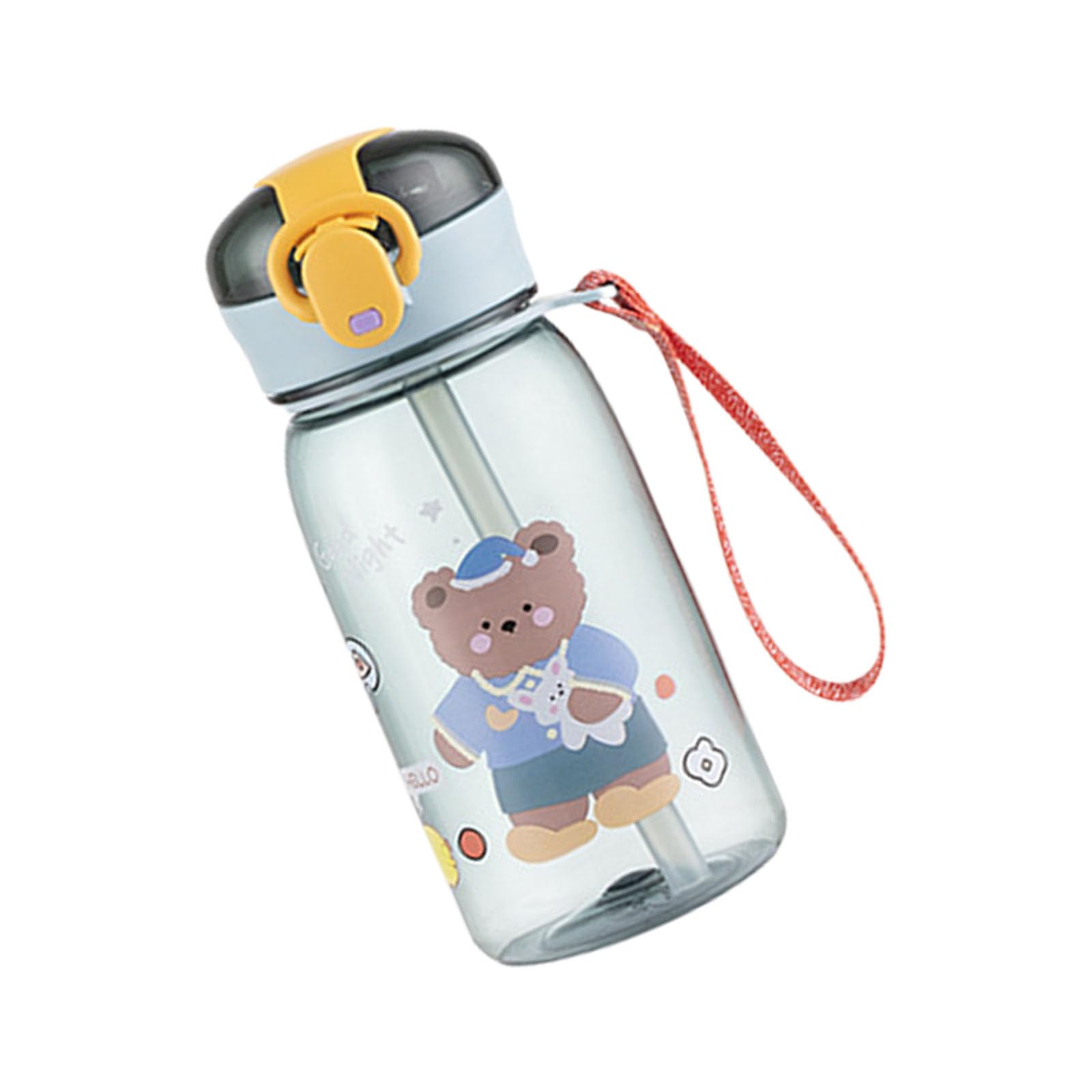 Nucelit Drinking Bottle with Straw Large Capacity Transparency Water Cup with Lid Drinkware for Workouts Commuting Commuting & Outdoor Activities