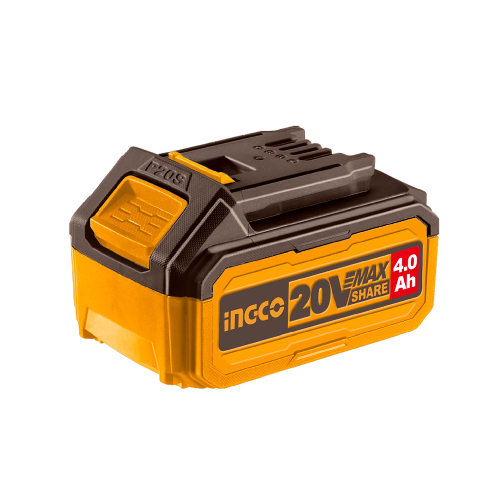 20V 4.0Ah Lithium-Ion Battery Pack, ONLY Compatible with INGCO 20V Power Tools, Charger Not Included FBLI2002