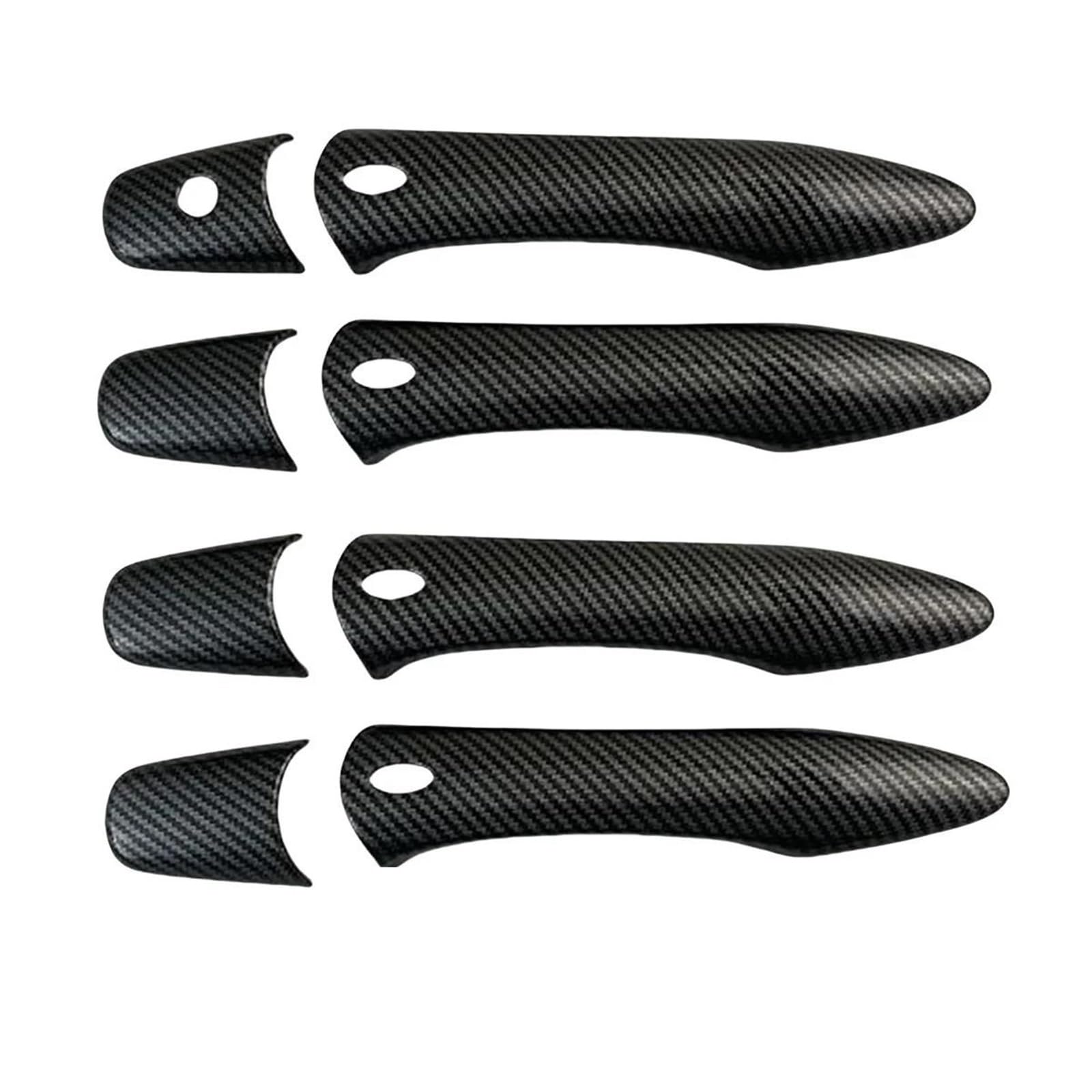UJNHEQ Car Gloss Black Door Handle Covers for Infiniti EX25 EX35 EX37 JX35 M37 M37x M56 M56x M35h FX35 FX37 FX50 2008-2016(Type B)