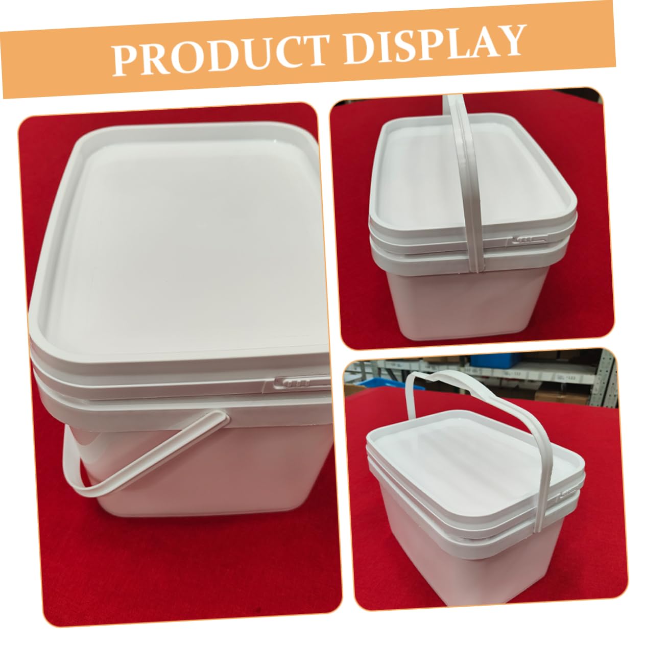 Secchio per Pittura in Plastica Pp 10 Litri con Coperchio e Manico, Contenitore per Vernice Leggero e Resistente, Secchio di Stoccaggio Multiuso per Conservazione Pigmenti