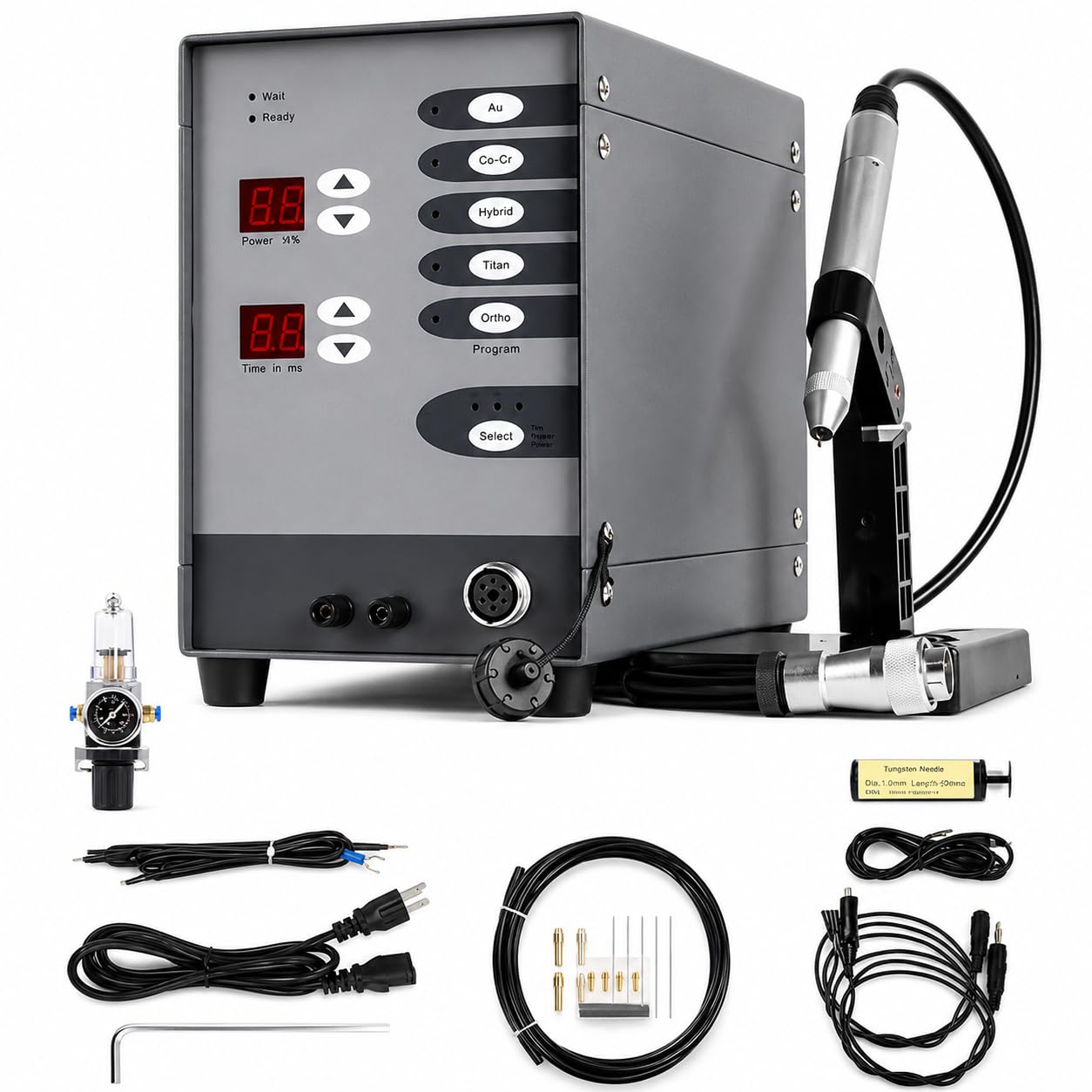 Kit de soldadura de joyas, máquina automática de soldadura por puntos 100-600 A para oro, aluminio, titanio, ideal para reparación de joyas y aplicaciones de ortodoncia