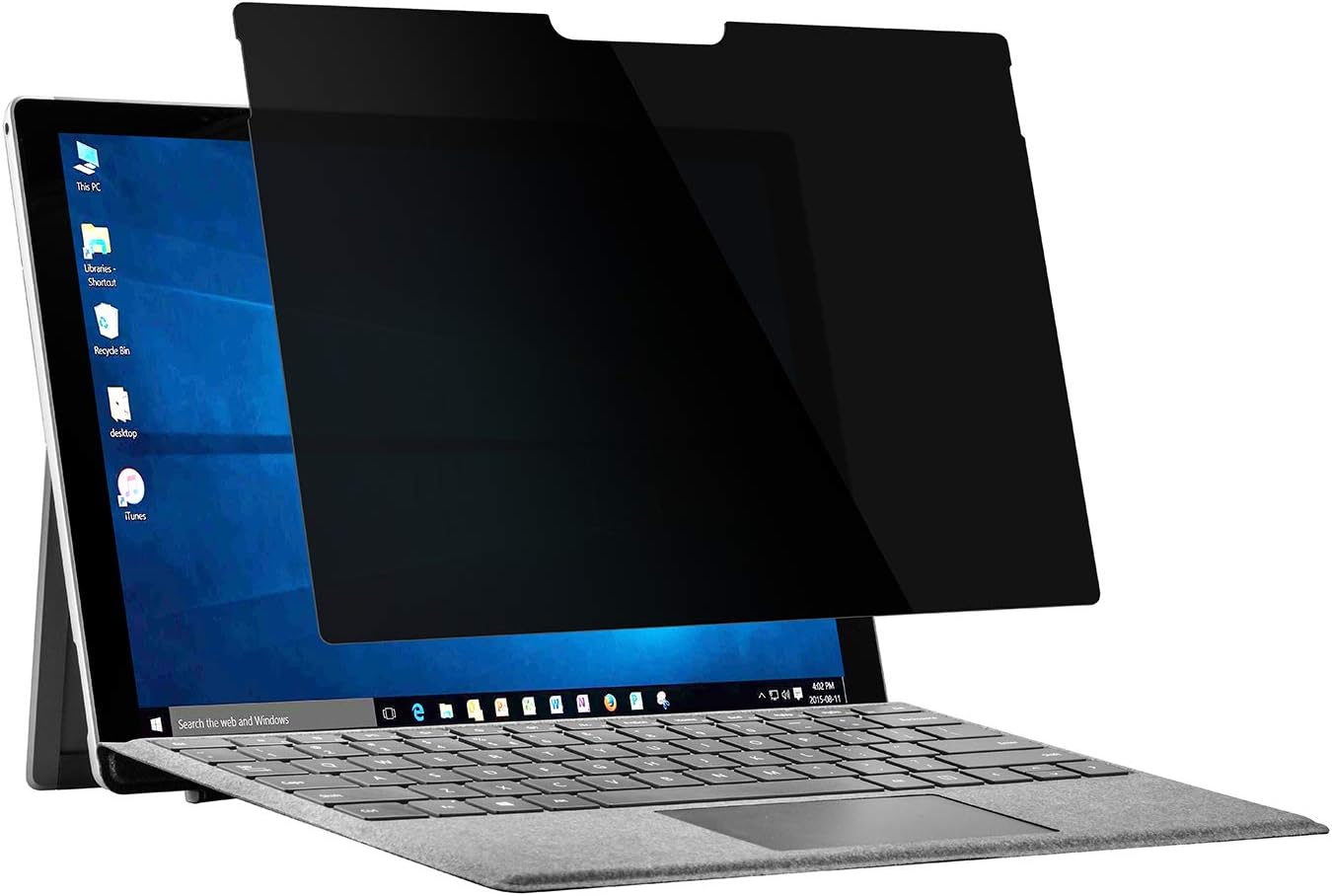 TECHO Privacy Screen Protector Compatible with Surface Pro 6 / Surface Pro (5th Gen) / Surface Pro 4 - [Tempered Glass] [Anti Spy] [High Responsivity] [High Definition] [Easy Installation]