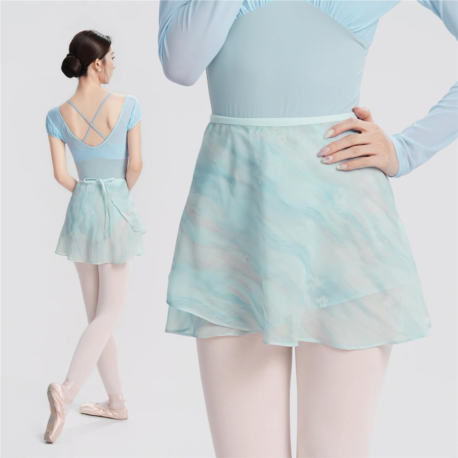Faldas de Baile for Mujer Cortas con Cordones Estampadas | Faldas de baile for mujer, faldas cortas con cordones, falda de baile estampada, danza de rendimiento
