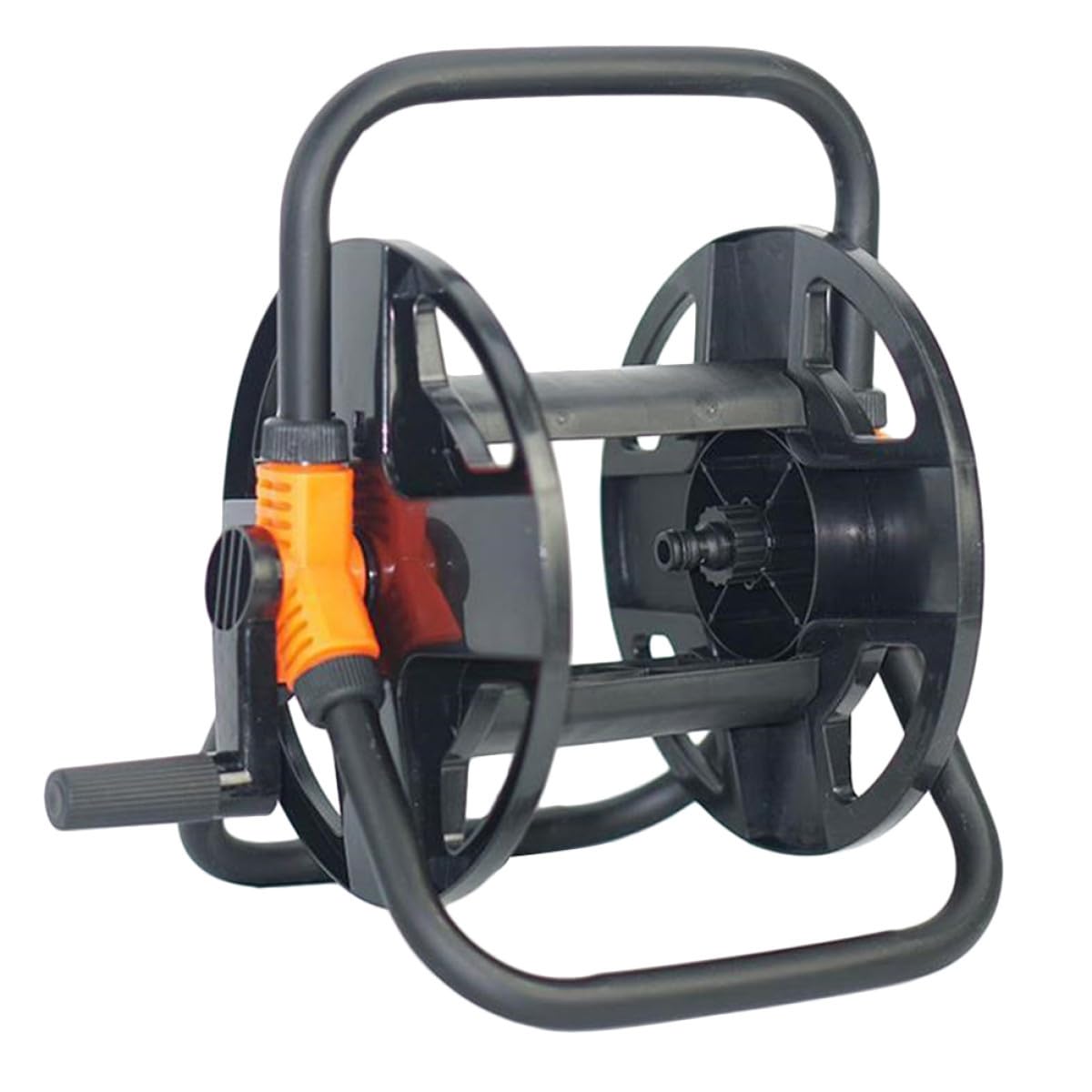 Wasserschlauchaufroller Schwarz Kunststoff für 20m 1/2 Zoll