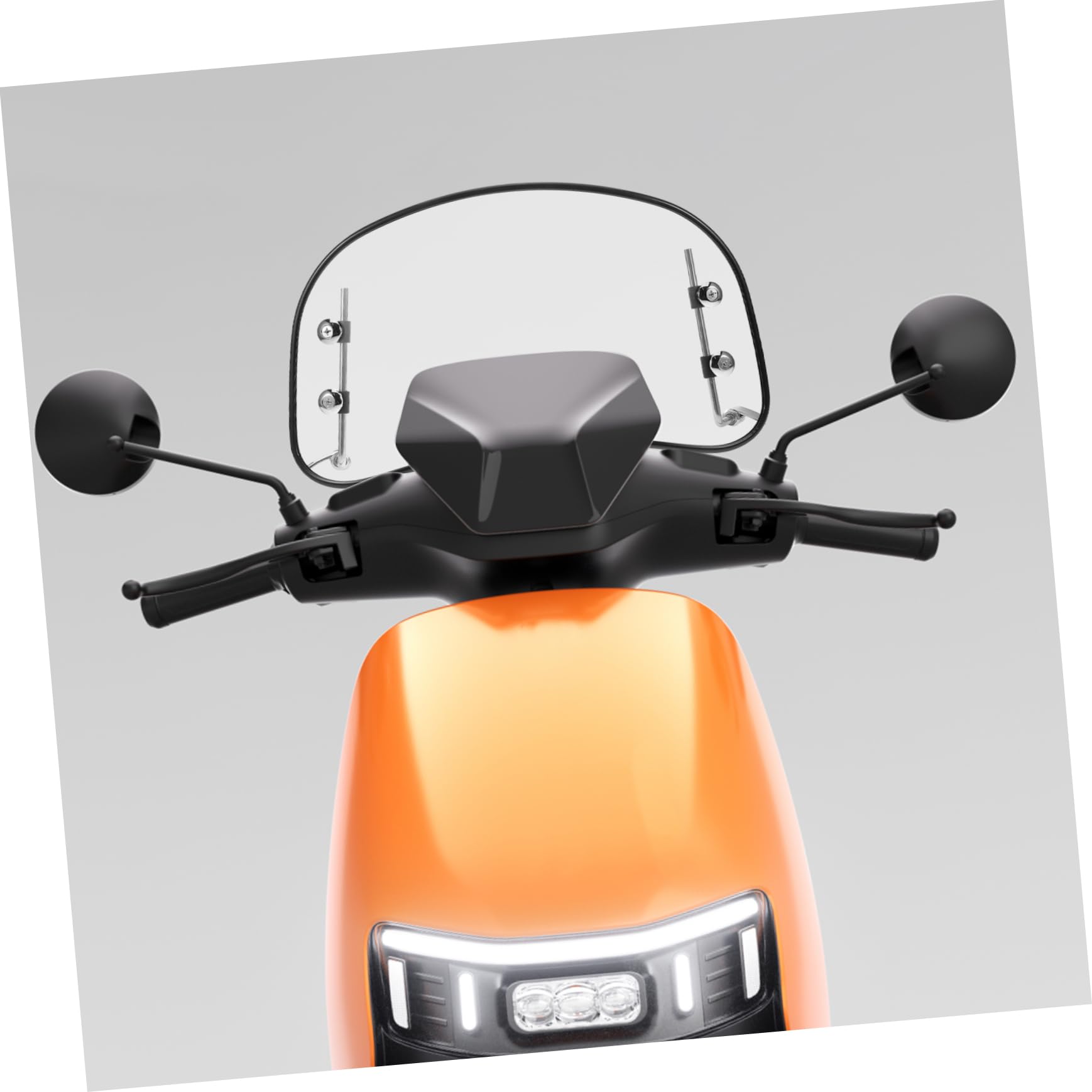 VALICLUD Deflettore Antivento per Moto in Plastico, Parabrezza Anteriore Retrò per Scooter Elettrico, Migliora Comfort di Guida e Riduce la Turbolenza