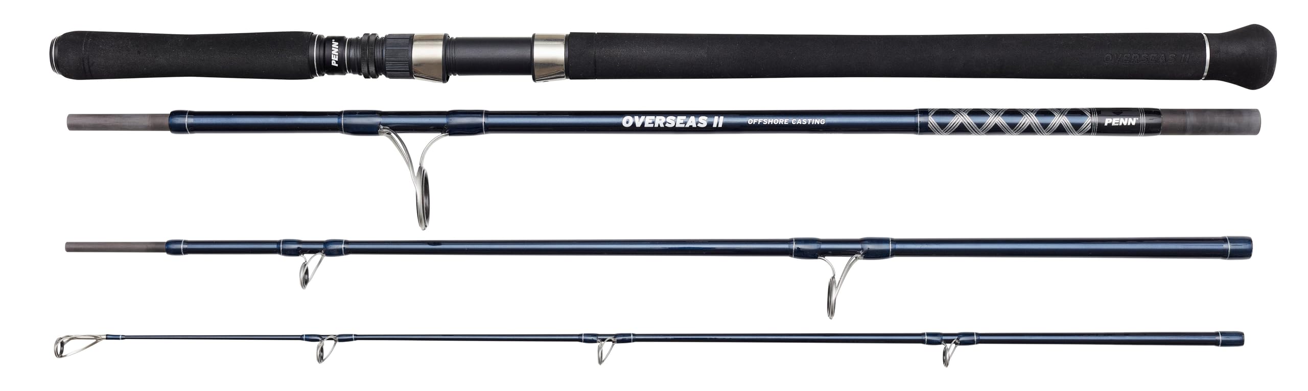 PENN Overseas II Offshore Spinning Rod, Fishing Rod, Spinning Rods, Sea Fishing,Rods for Bass, Seabass and other Saltwater Species, Unisex, Assorted, 2.70m | 150g