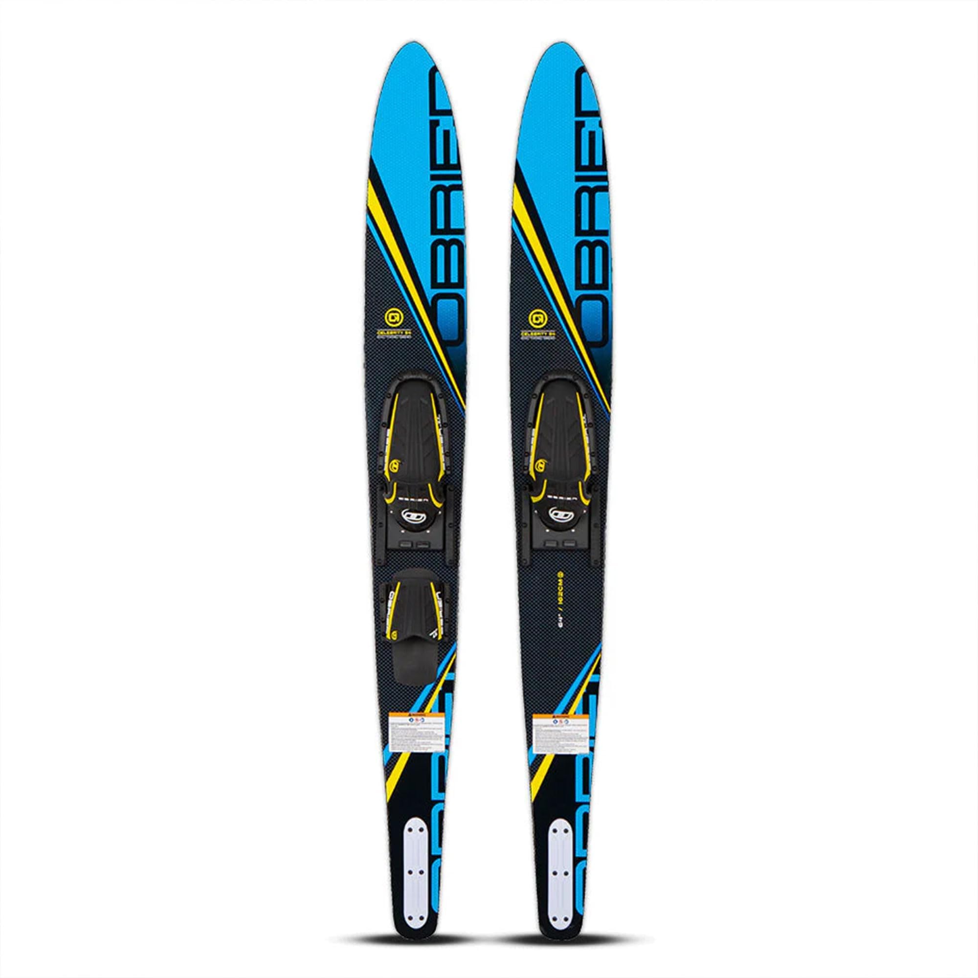 O’Brien Celebrity 64” Combo Water Skis with Jr. X-7 Adjustable Bindings for Smaller Skiers - Women & Teens, (Fits Men's US Foot Size - 2-7)