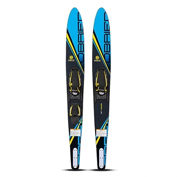 OBrien Celebrity 64 Combo Water Skis with Jr. X-7 Adjustable Bindings for Smaller Skiers - Women & Teens, Fits Mens US Foot Size - 2-7