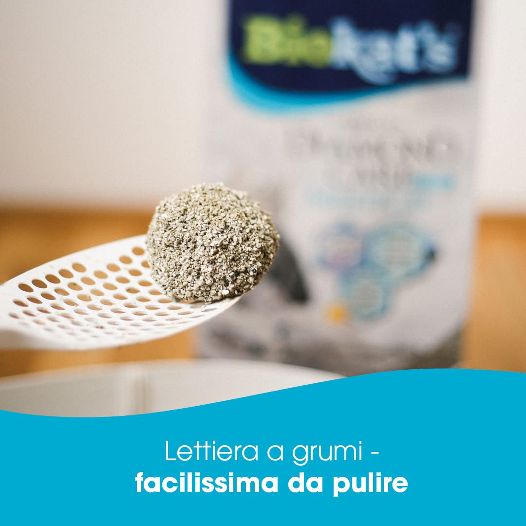 Biokat's Diamond Care MultiCat Fresh mit Duft - Feine Katzenstreu mit Aktivkohle speziell für Mehrkatzen-Haushalte - 1 Sack (1 x 8 L)