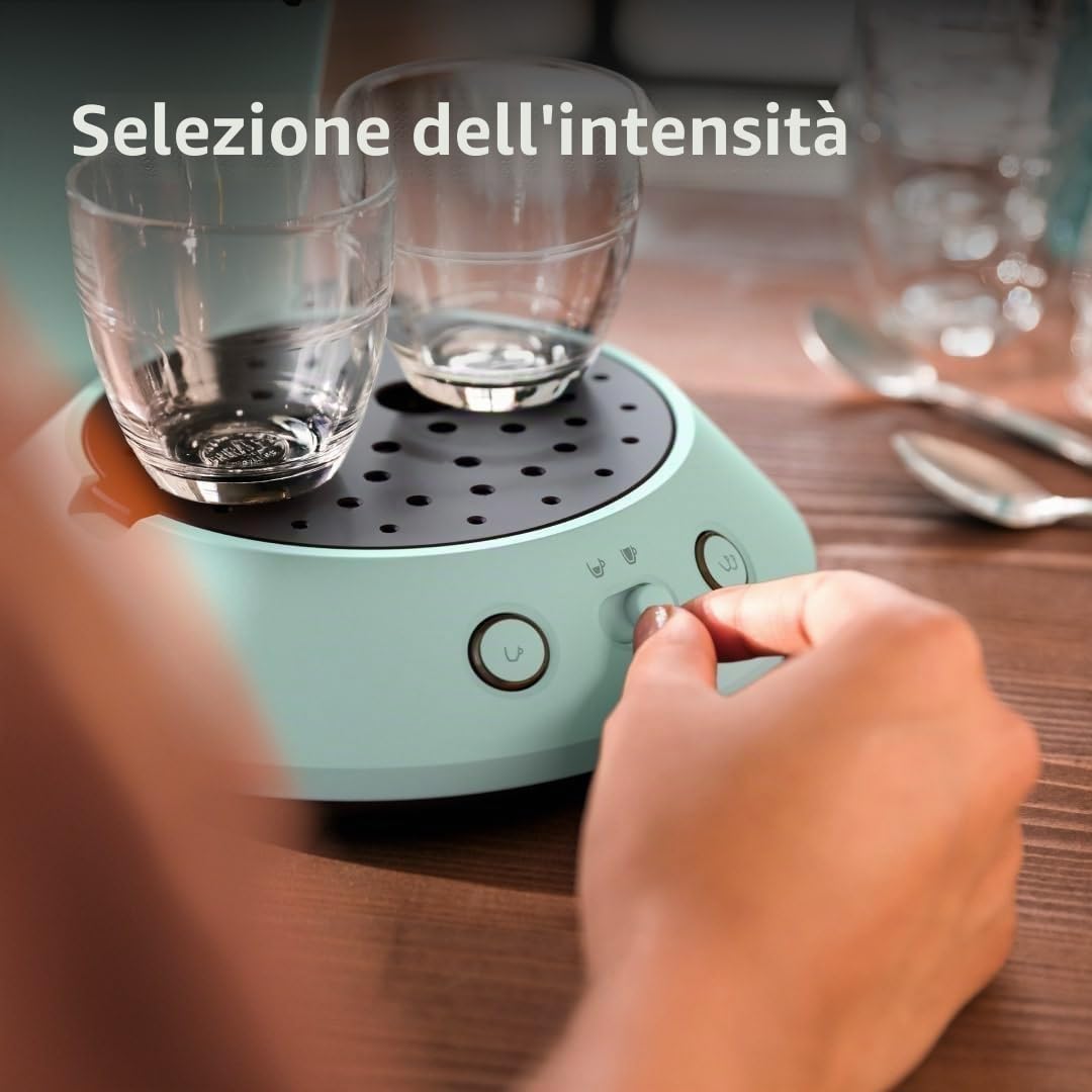 Senseo - Macchina da caffè a cialde Original Plus, tecnologia caffè a cialde, plastica riciclata, verde deserto (CSA210/80)