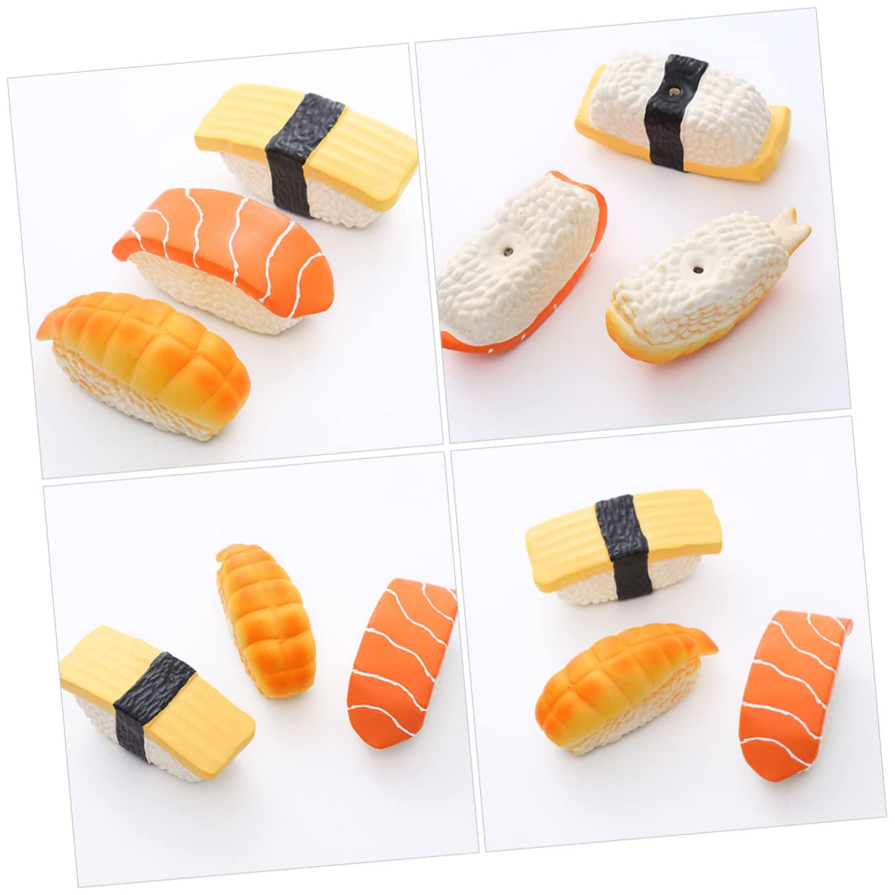 YARNOW 12piezas Juguetes para Forma De Sushi para Cachorros Juguetes Masticables para Limpiar Dientes y Interactivos y Resistentes
