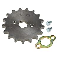 Vista 3 de HIAORS 428 17T 0.669 in motocicleta piñón delantero motor para 50cc 70cc 110cc 125cc 140cc 160cc TaoTao Roketa Coolster Sunl Lifan chino ATV Quad