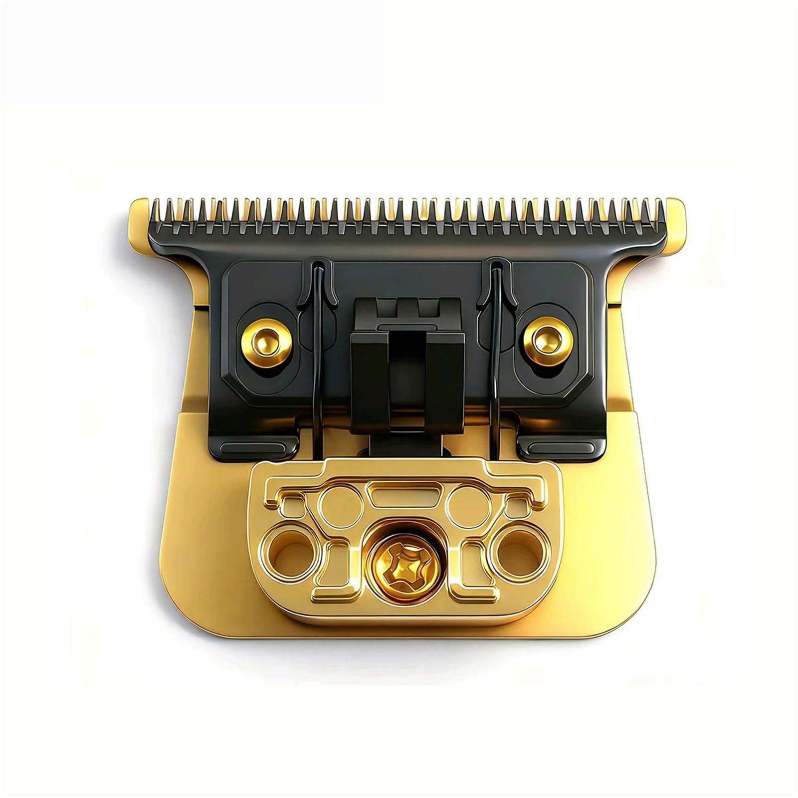 Lama Di Ricambio In Acciaio Ad Alto Tenore Di Carbonio Con Denti Profondi, Compatibile Con JUCAI, F7878 FX707 FX787 Barbiere Trimmer | 2pc GOLD2.0 blade