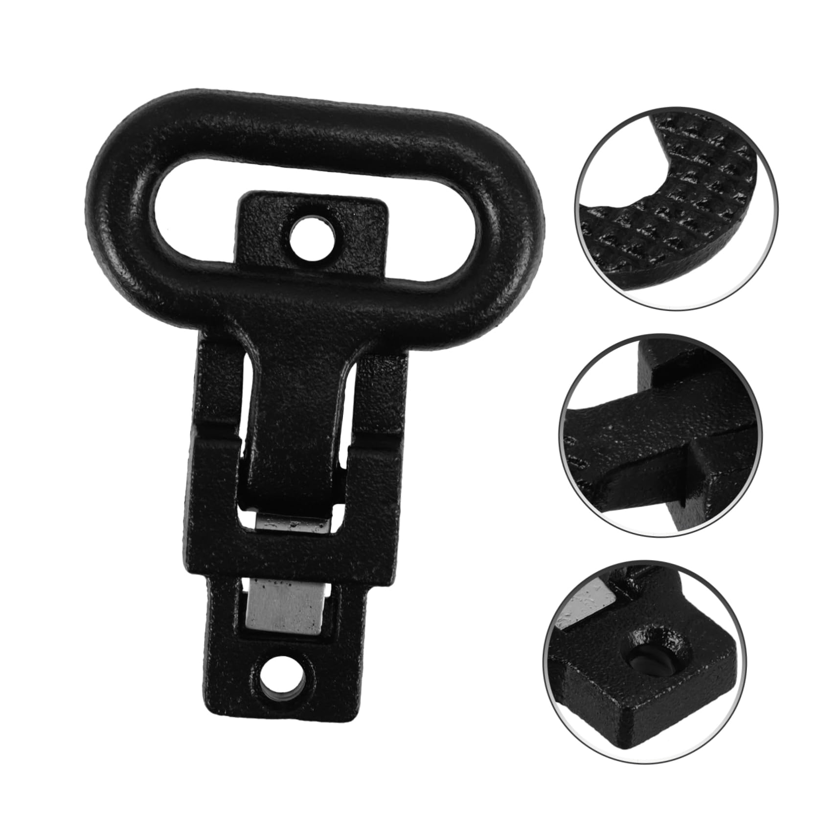 SHINEOFI Pedana Pieghevole Antiscivolo in Acciaio per Truck Nero | Accessori Inclusi per Installazione Semplice, Finitura in Stile Acciaio, Design Pieghevole per Uso su Camion
