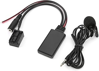 Cabo AUX Bluetooth, cabo adaptador auxiliar Bluetooth 5.0 com substituição de microfone para Z4 E85 X3 E83 E39 E60 E61 E63 E64