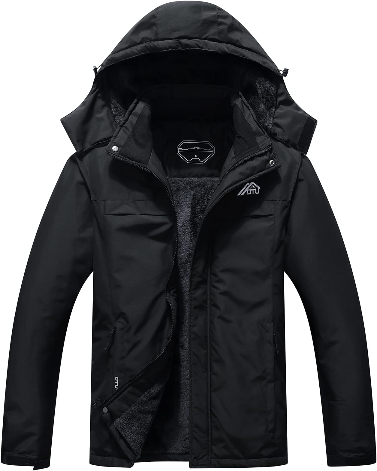 OTUMen's Waterproof Ski Jacket Snowboarding Windbreaker Warm Winter Hooded Mountain Snow Coat