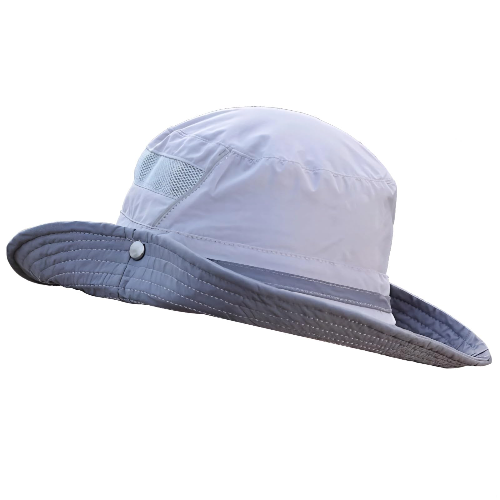 Sombreros de sol para mujer, protección UV, sombreros de ala ancha para mujer, sombrero de sol, gris, Talla única