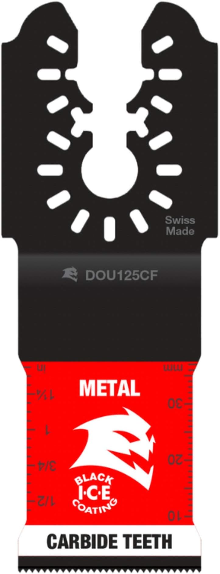 Amped Steel Demon Universal Fit Carbide Oscillating Blade - 3-Pack | Ideal for Metal - 1-1/4" Cutting Width, 1-1/2" Depth - DOU125CF3