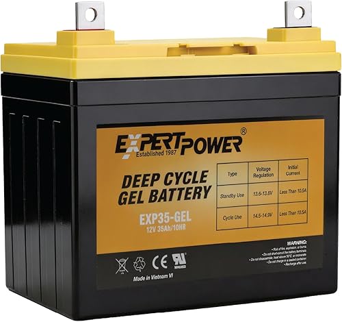 ExpertPower La batería de gel de 12V 35AH reemplaza la interestatal DCM0035L de respaldo de UPS