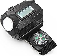Vista 1 de Brújula de la antorcha LED táctico LED recargable al aire libre deporte reloj de pulsera