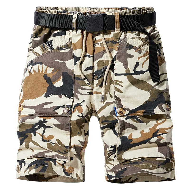 Pantalones cortos cargo de hombre holgados y rectos para vestir cómodo sin pasar calor
