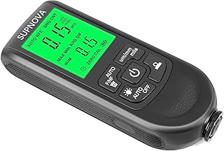 Digital Paint Thickness Gauge Coating Thickness Tester for Cars Automotive Used Car Buyers, Paint Meter with Automatic Fe/NFe, μm/Mils Unit, Range 0~2000μm