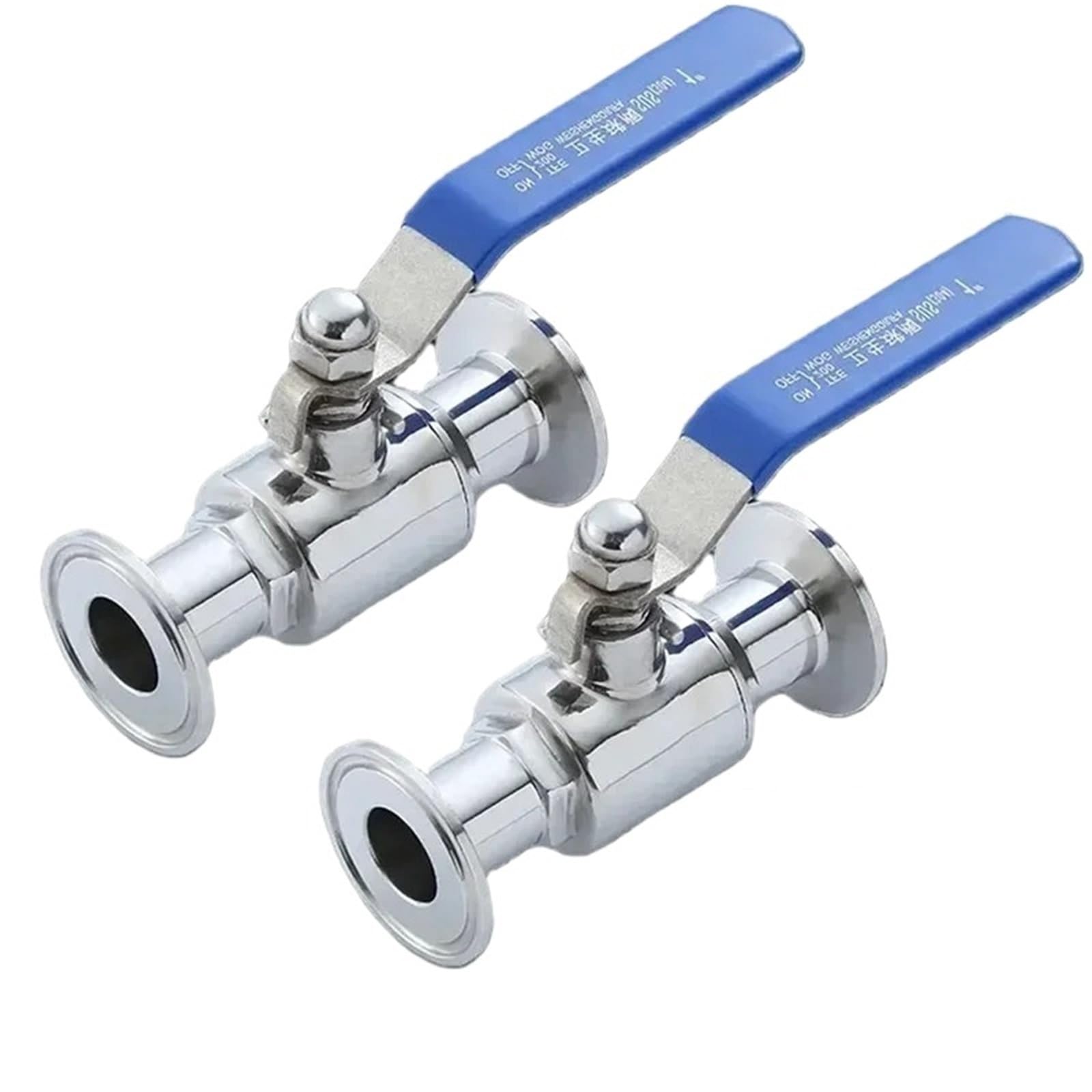 Vanne à boisseau sphérique sanitaire 63mm en inox 304 avec raccord à triple collier de serrage