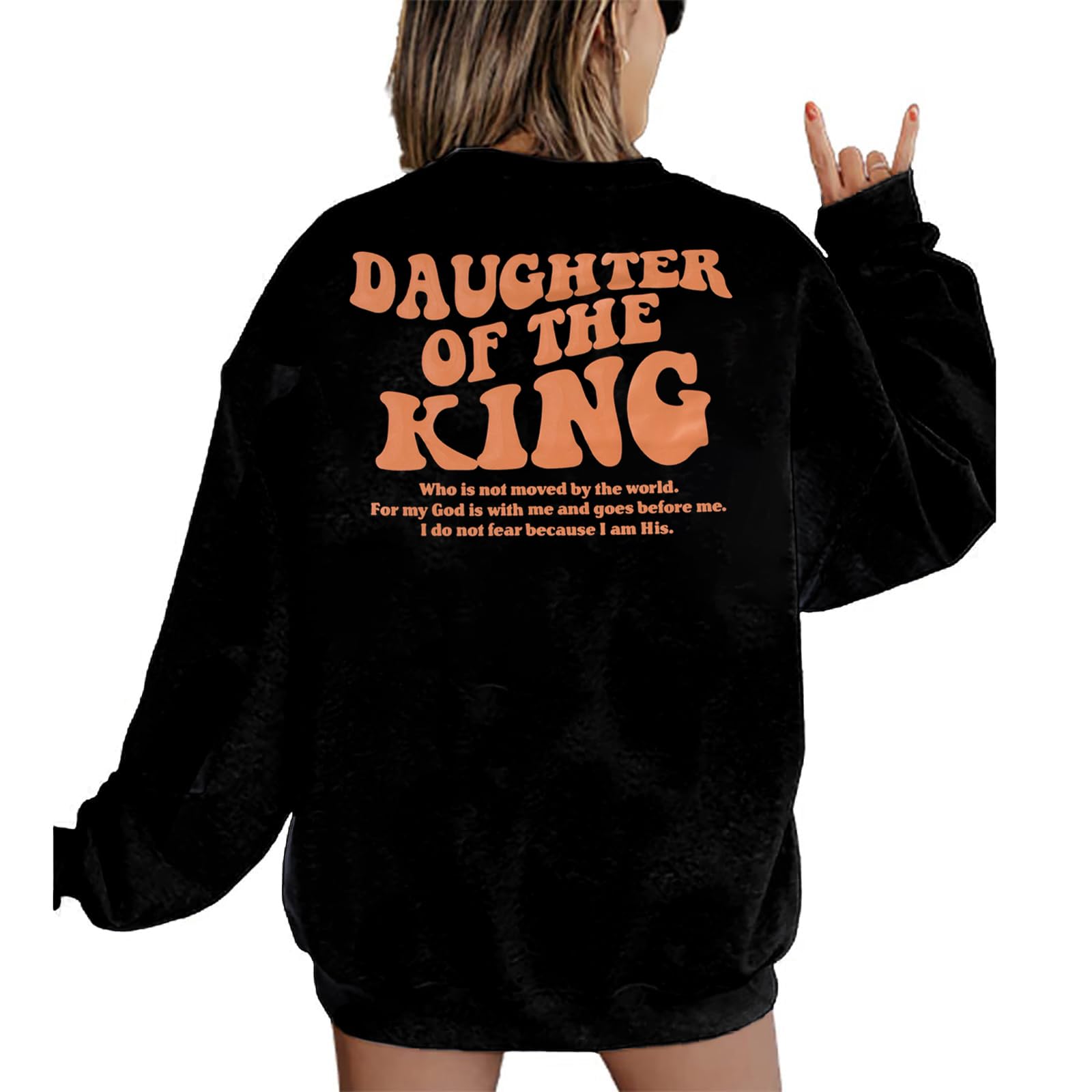 Fayaleqchristian Sweatshirt Women Daughter Of The King Shirt
