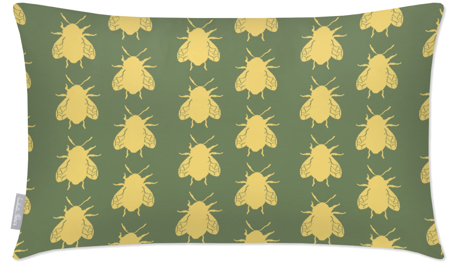 Izabela Peters Bees - Sage Outdoor Cushions - Waterproof, 50 X 30 Cm, Filled, Garden Furniture Cushions