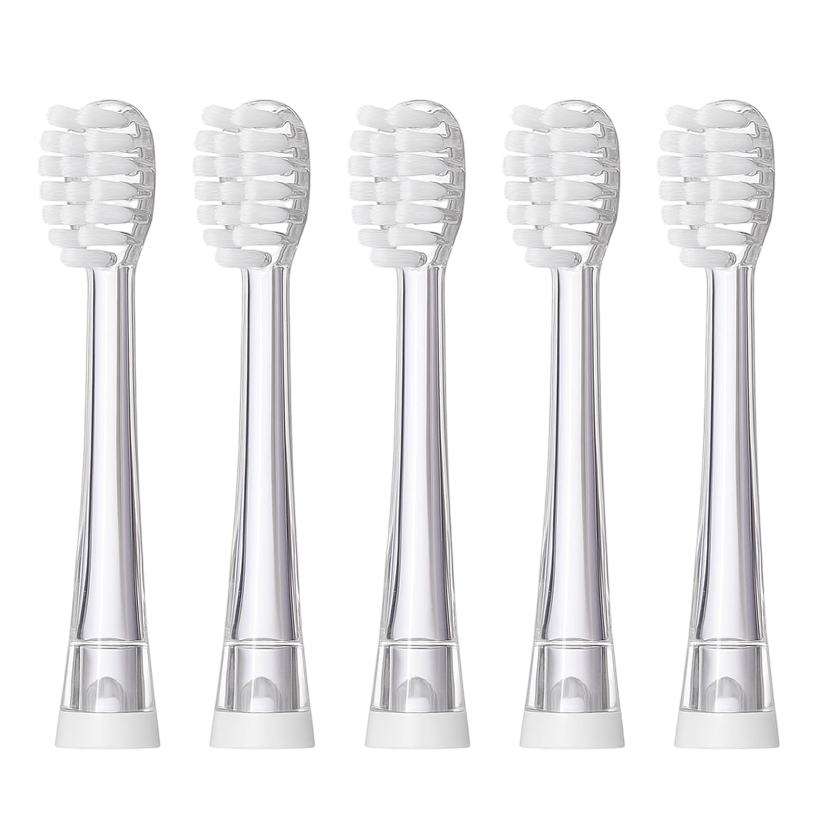 5 Cepillos de Repuesto Compatible con Seago SG-513 / SG-831 / SG-977 / EK7 / EK6, Recambios para Cepillo de Dientes Eléctrico Infantil, Cabezales de Repuesto Suaves para Niños