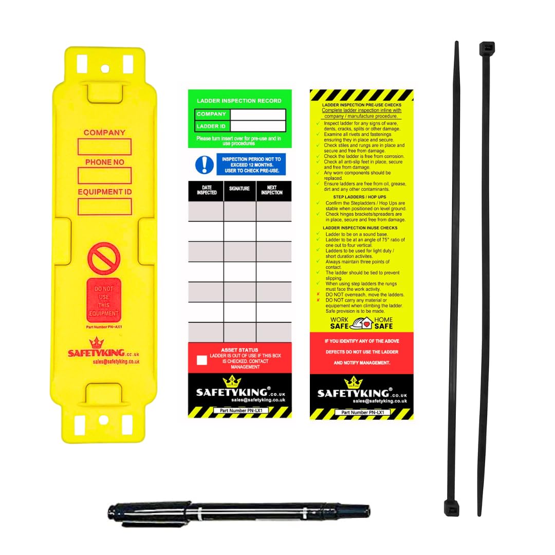 Buy SAFETYKING® Ladder Tags 1 Holders 2 Inserts Ladder Tag kit