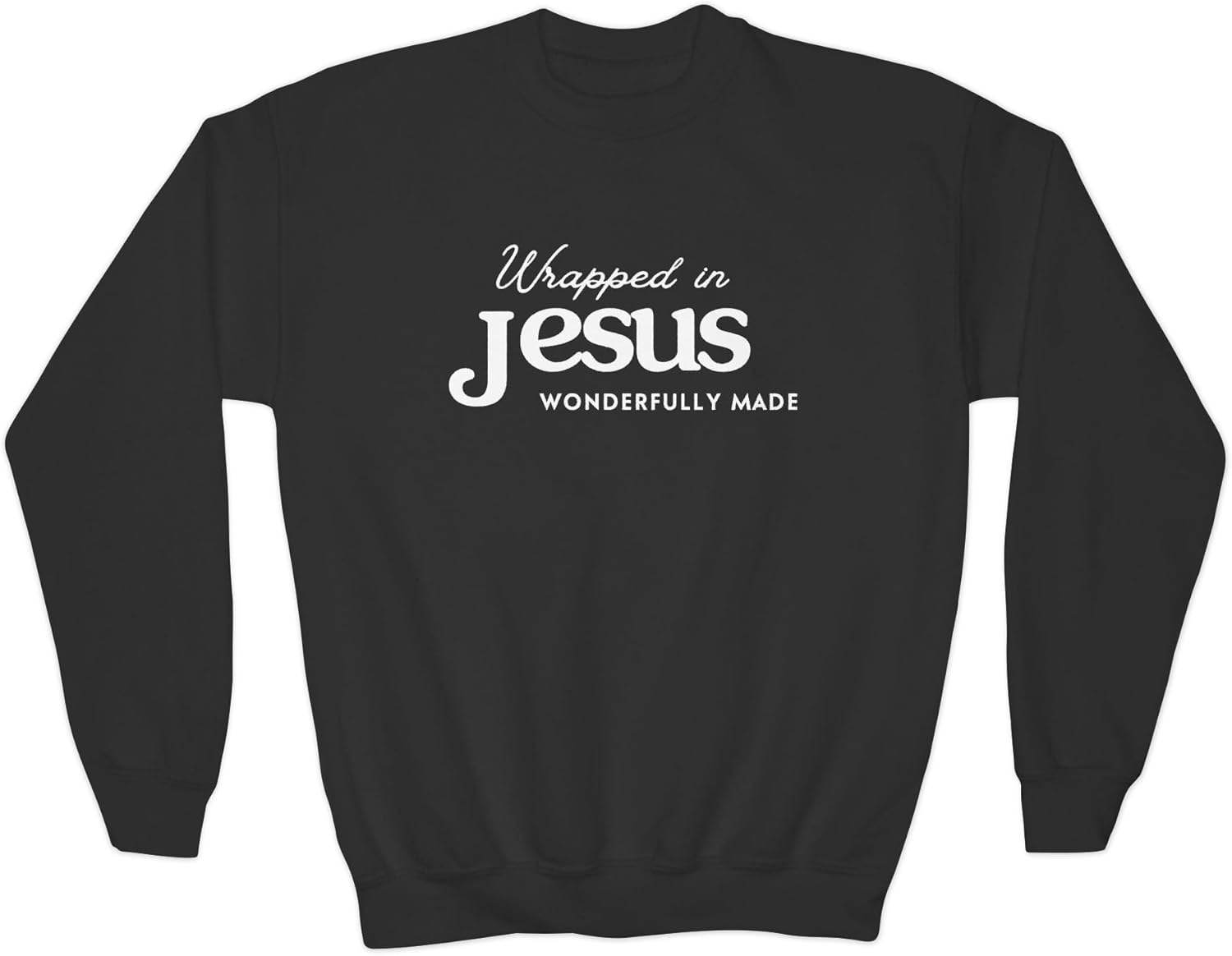 Girls Youth Crewneck Sweatshirt Christian Faith Kids Pullover.