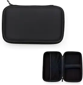 Estojo Transporte Case Bag Para Couro Sintético Transporte De Disco Rígido Organizador Carregadores Capa Porta