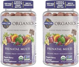 Garden Life's Organics Prenatal Multi Gummies, Berry, Vegan,